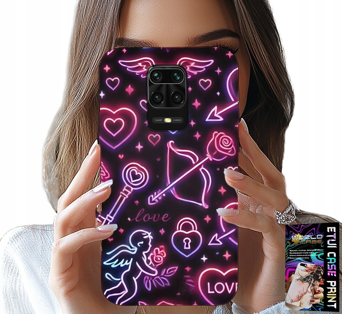 ETUI DO XIAOMI NOTE 9 PRO / 9S - WALENTYNKOWY CASE, ŁUP, KUPIDYN, SERCA