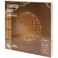 Lampy ogrodowe - Kula świetlna Święta Ø 50 cm z timerem 272 lampki do wewnątrz i zewnątrz - miniaturka - grafika 1