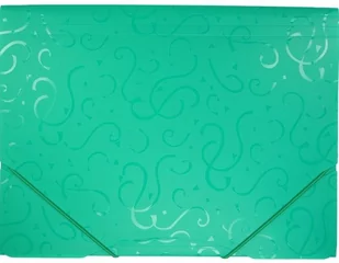 Titanum Teczka z gumką A5 plastikowa zielona - Szkolne artykuły papiernicze - miniaturka - grafika 2