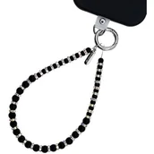 Pozostałe akcesoria do telefonów - Smycz do telefonu CRONG Phone Charm Czarny - miniaturka - grafika 1