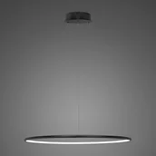 Lampy sufitowe - Altavola Design Lampa sufitowa Nowoczesna lampa sufitowa ledowa czarna Altavola Led shape okręgi ledowe LA073/P_80_in_4k_black_dimm LA073/P_80_in_4k_black_dimm - miniaturka - grafika 1