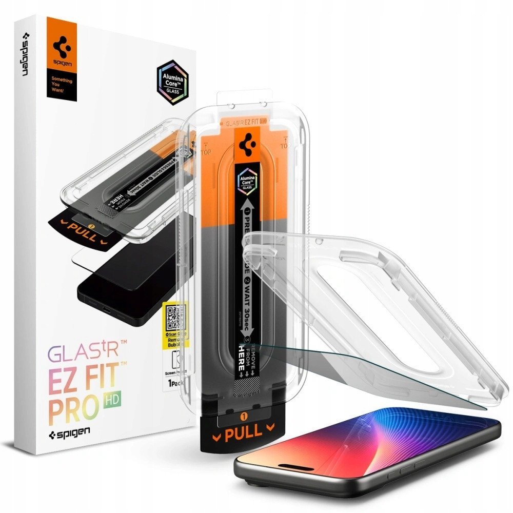 Spigen Glass tR EZ Fit Pro HD Privacy 1 Pack, transparency - iPhone 17/16 Pro Max