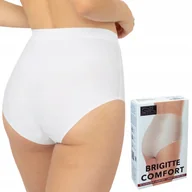 Majtki damskie - Gatta Brigitte Comfort, figi bezszwowe Białe, L - miniaturka - grafika 1