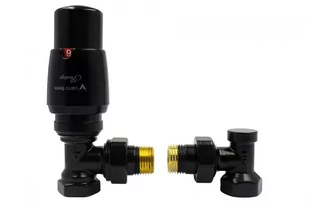 Zawór termostatyczny ELEGANT kątowy czarny mat - Zawory i kraniki Zawór termostatyczny ELEGANT kątowy czarny mat - Zawory i kraniki - miniaturka - grafika 1