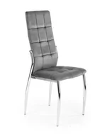 Krzesła - Krzesło Melani szare velvet - miniaturka - grafika 1