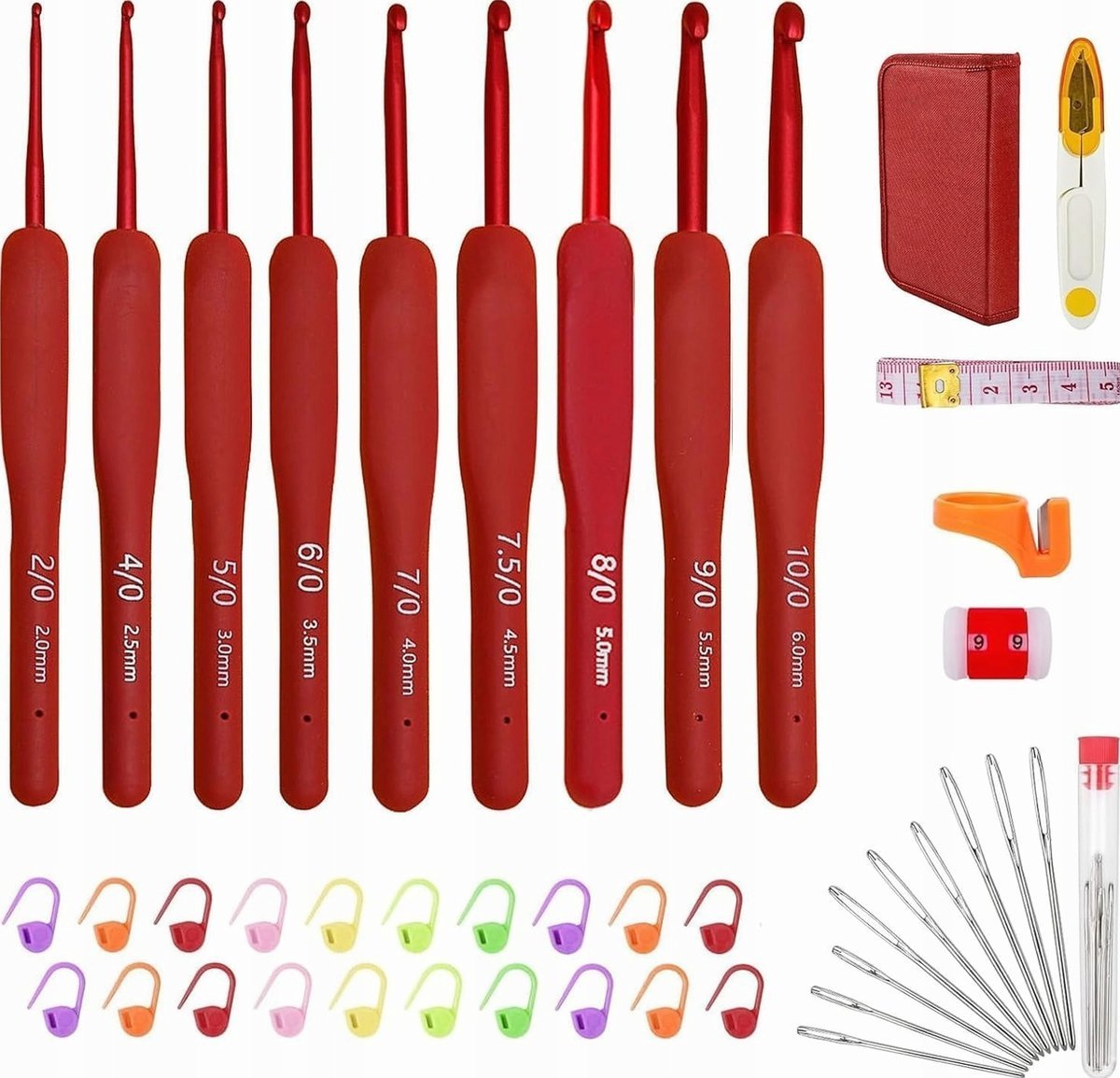 SZYDEŁKA 9 SZTUK ERGONOMICZNY KOMPLET AKCESORIA ETUI
