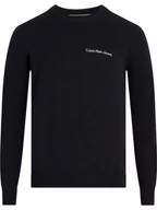 Swetry męskie - Calvin Klein Sweter w kolorze czarnym - miniaturka - grafika 1