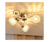 Lampy sufitowe - Żyrandol natynkowy SOPHIA 3xE27/15W/230V chrom błyszczący/przezroczysty - miniaturka - grafika 1