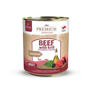 POKUSA Premium Selection karma mokra dla psa Wołowina z Krylem 800g - Mokra karma dla psów POKUSA Premium Selection karma mokra dla psa Wołowina z Krylem 800g - Mokra karma dla psów - miniaturka - grafika 1