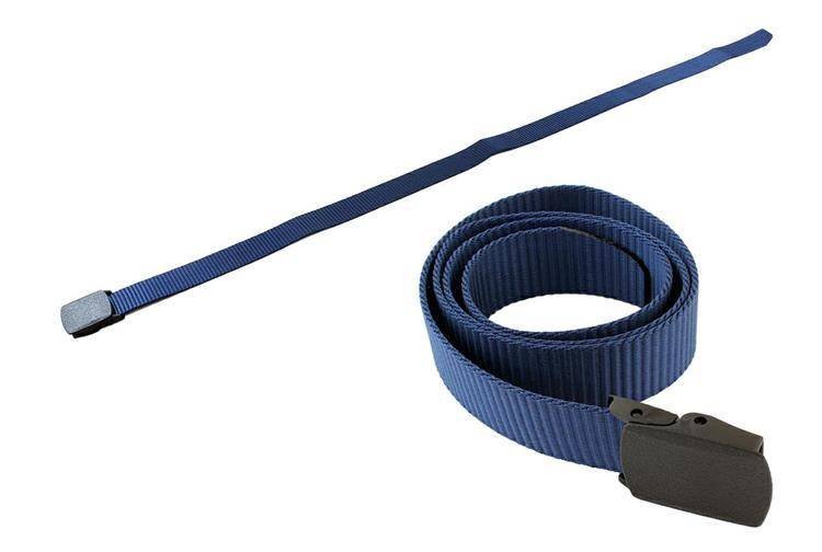 BQ48D PASEK PARCIANY DO SPODNI NIEBIESKI 110CM - niebieski