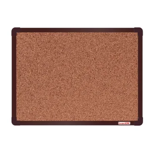 boardOK Tablica korkowa boardOK, 60 x 45 cm, brązowa rama VOK060045-3500 - Tablice i flipcharty - miniaturka - grafika 1