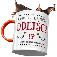 Kubki - Kubek Pomarańczowy na Pożegnanie z Pracy Prezent z Nadrukiem ze Zdjęciem + Opakowanie na prezent (wzór 03) - miniaturka - grafika 1