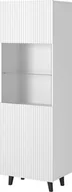 Witryny - Cama Meble Witryna PAFOS 60x40x182 biały mat - miniaturka - grafika 1