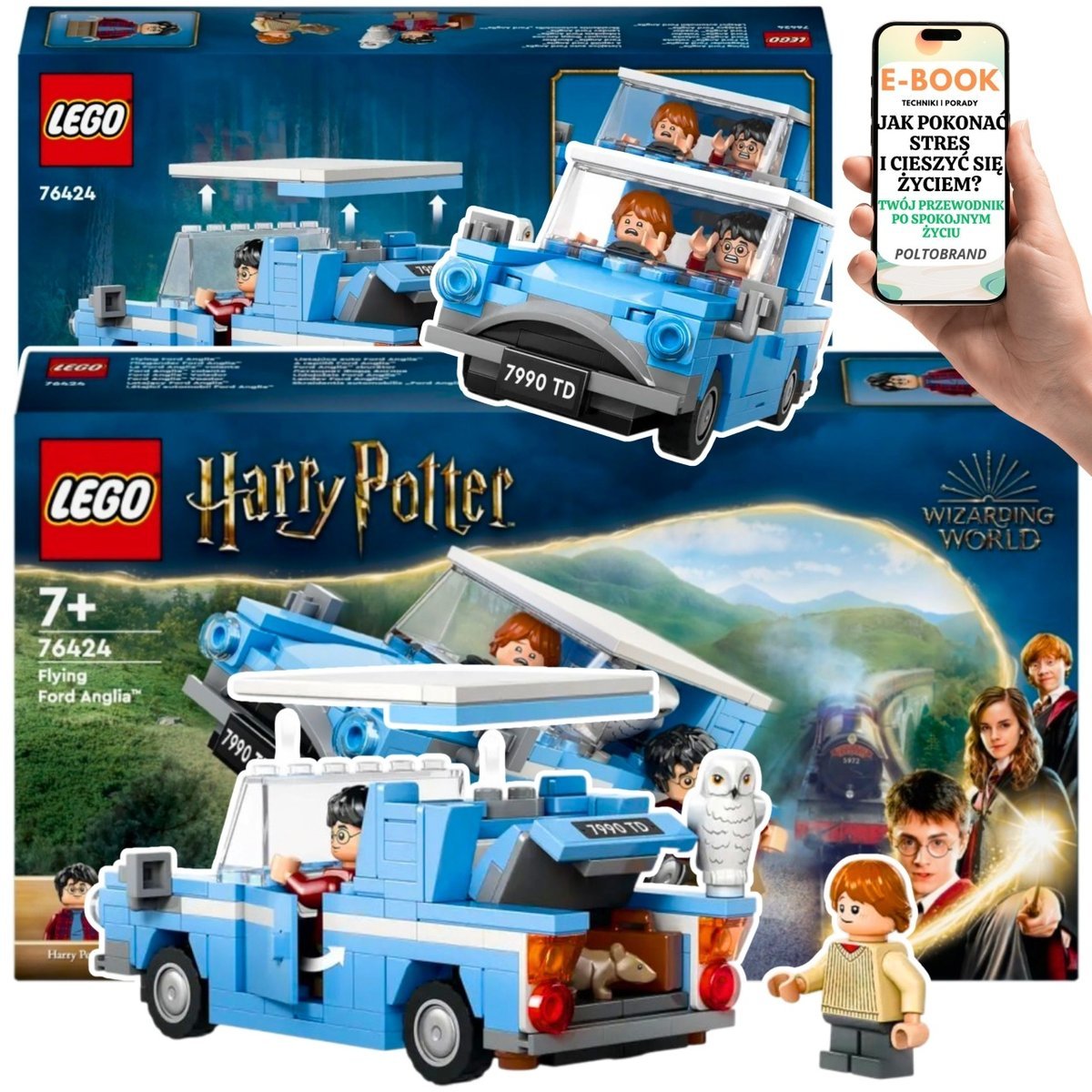 Magiczny Prezent Lego dla Fana Harry’ego Pottera – LEGO 76424- Latający Samochód™ Ford Anglia + EBOOK-1