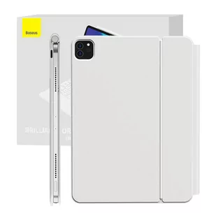 Baseus Brilliance magnetyczne etui z klawiaturą i wbudowanym wyświetlaczem do iPad Pro 11" (2018/2020/2021) / iPad Air 4 10.9" / iPad Air 5 10.9" biały - Etui do tabletów - miniaturka - grafika 1