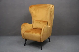 Fotel Uszak Pedro Tapicerowany Żółty 78X85X117 Cm B 6006 - Fotele - miniaturka - grafika 1