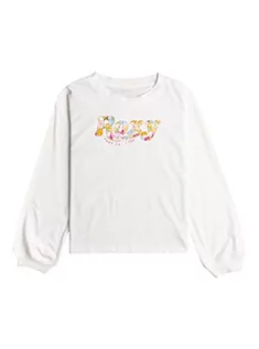 Koszulki dla dziewczynek - ROXY Modna koszulka dziewczęca biała 10/M - grafika 1