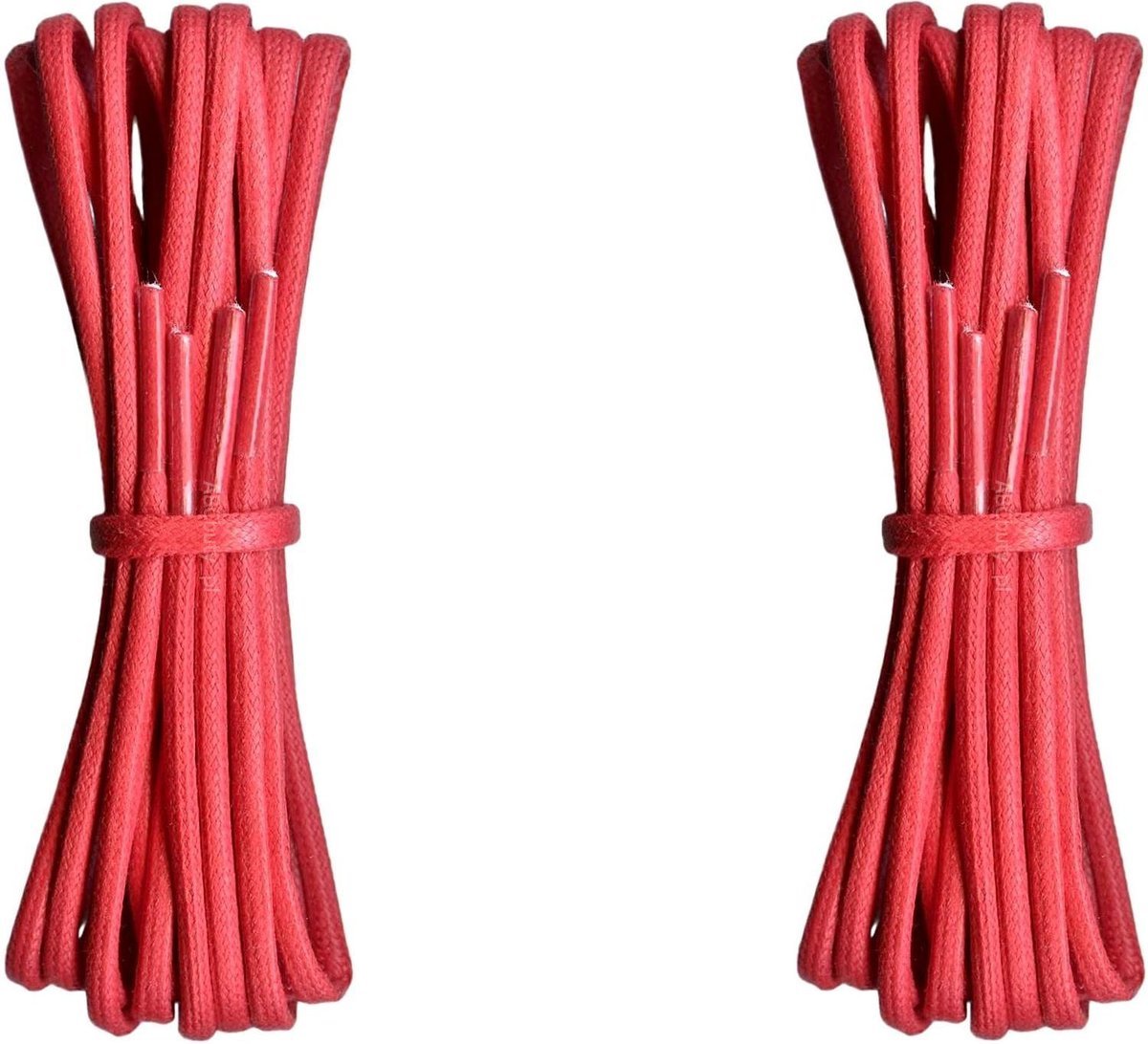 WOSKOWANE Sznurówki CZERWONE Sznurowadła 45 cm ŚREDNIE 3,5 Okrągłe G15-87