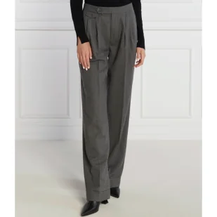 LAUREN RALPH LAUREN Wełniane spodnie TUMELO | Regular Fit - Spodnie damskie - miniaturka - grafika 1