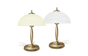 Złota lampa gabinetowa na przycisk C-B2-P - Lampy stojące - miniaturka - grafika 1