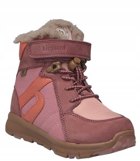 BISGAARD DZIECIĘCE ŚNIEGOWCE ZE SKÓRĄ RÓŻOWE 33 JŁA