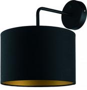 Lampy ścienne - Nowodvorski Kinkiet LAMPA ścienna ALICE 9084 abażurowa OPRAWA okrągła czarna złota 9084 - miniaturka - grafika 1