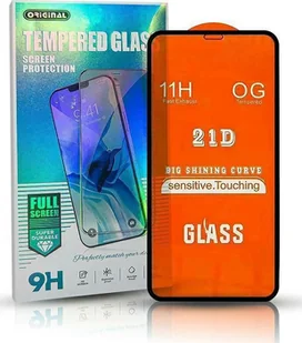 SZKŁO FULL GLUE 21D GLASS MOTO E30 black - Szkła hartowane na telefon - miniaturka - grafika 1