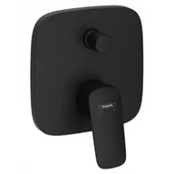 Baterie podtynkowe - HANSGROHE 71407670 Logis Jednouchwytowa bateria wannowa ze zintegrowanym systemem zabezpieczający zgodnie z EN1717, podtynkowa, element zewnętrzny Czarny Matowy - miniaturka - grafika 1