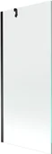 Parawany nawannowe - Mexen Next parawan nawannowy 1-skrzydłowy 80 x 150 cm, transparent, czarny - 895-080-000-00-00-70 - miniaturka - grafika 1