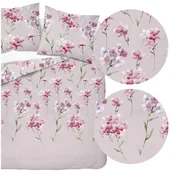 Pościel - Pościel 220 x 200 3cz Flanela Bawełna Laura 4953A - miniaturka - grafika 1