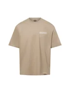 Koszulki męskie - Dickies Koszulka męska - Bricklane Mężczyźni Bawełna beżowy jednolity, S - miniaturka - grafika 1