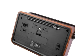 Raba Retro Bluetooth, FM, USB, SD, AUX z pilotem, złote - Radia - miniaturka - grafika 2