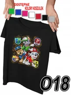 Koszulki męskie - Koszulka Dziecięca Z Nadrukiem Psi Patrol Bajki Pieski Różne - M 134-140 - miniaturka - grafika 1