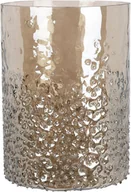 Świeczniki - Świecznik szklany świąteczny wys. 15 cm złoty - miniaturka - grafika 1