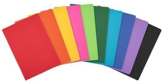 Zeszyt A4/60K linia z marginesem Rainbow 5szt