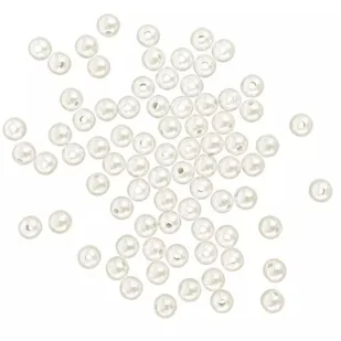 Zestaw pereł dekoracyjnych 10mm 40g jasne białe - Zabawki kreatywne - miniaturka - grafika 1