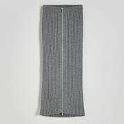 Spódnice - Reserved - Spódnica z prążkowanej dzianiny - Szary - miniaturka - grafika 1