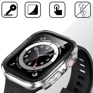 Obudowa ochronna z szkłem Alogy Protector Case 2w1 nakładka etui do Apple Watch 7/8 45mm Przezroczysta - Akcesoria do smartwatchy - miniaturka - grafika 6