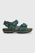 Buty dla chłopców - Primigi sandały zamszowe dziecięce kolor zielony - miniaturka - grafika 1