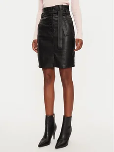 Morgan Spódnica z imitacji skóry 232-JANI Czarny Slim Fit - Spódnice - miniaturka - grafika 1