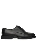 Półbuty męskie - Calvin Klein Półbuty Flex Dress Derby 4Holes Lth HM0HM01895 Czarny - miniaturka - grafika 1