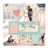Scrapbooking - Zestaw papierów z kolekcji Love Story, 22 strony - miniaturka - grafika 1