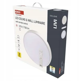 Emos ZM5163 Oprawa Led LIVI 50cm 45W ciepła-zimna biel ściemnialna z pilote - Lampy sufitowe - miniaturka - grafika 1