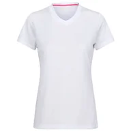 Koszulki sportowe damskie - Koszulka damska Regatta Wmn Fingal V-Neck Rozmiar: XXL / Kolor: biały - miniaturka - grafika 1