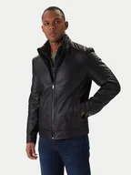 Kurtki męskie - Milestone Kurtka skórzana Ms Franklin 531012 21265 Czarny Regular Fit - miniaturka - grafika 1