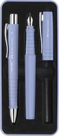 Długopisy - FABER-CASTELL 241051 - zestaw do pisania Poly Pen z długopisem i piórem, pale iris - miniaturka - grafika 1