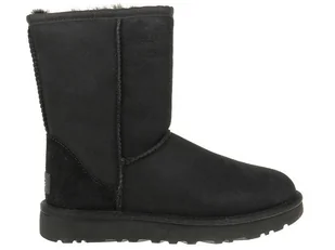 UGG, Buty damskie, Classic Short II, czarny, rozmiar 37 - Botki damskie - miniaturka - grafika 1