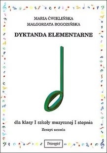 Książka Dyktanda elementarne I, zeszyt ucznia/TRIANGIEL - Instrumenty smyczkowe - miniaturka - grafika 1