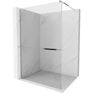 Ścianki i drzwi prysznicowe - Mexen Kioto+ ścianka prysznicowa z półką i relingiem 90 x 200 cm, transparent 8 mm, chrom - miniaturka - grafika 1