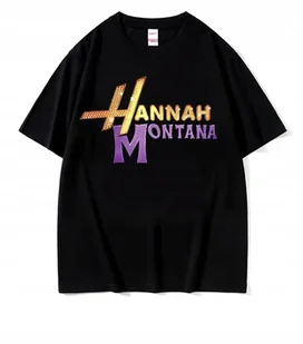KOSZULKA Z NADRUKIEM MĘSKA ŚMIESZNA T-SHIRT HANNAH MONTANA r. L #3 - Koszulki męskie - miniaturka - grafika 1